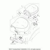 Схема вузла: Сидіння Yamaha XV1700 Road Star Midnight