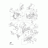 Схема вузла: Облицювальні елементи Yamaha YZF-R1 R1