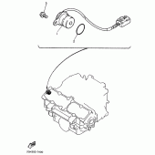 Схема вузла: Датчик коленвала та Ротор Yamaha YZF750 YZF750