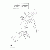 Схема вузла: Крило Yamaha WR400F