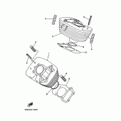 Схема вузла: Циліндр Yamaha SRV250