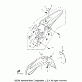 Схема вузла: Крило Yamaha YZ450F YZ450FX