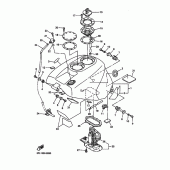 Схема узла: Топливный бак Yamaha YZF-R7 R7