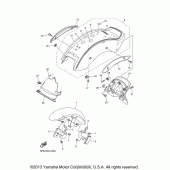 Схема узла: Крыло Yamaha XVS1100 V-Star Midnight Custom