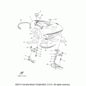 Схема вузла: Паливний бак Yamaha XV1900 Raider