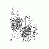 Схема вузла: Картер двигуна Yamaha XV125 Virago