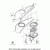 Схема вузла: Панель приладів Yamaha XV1900 Raider