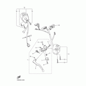 Схема узла: Пульт управления рулевой и Рычаг Yamaha FZ6 FZ6 (Naked)