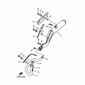 Схема вузла: Вихлопна система Yamaha ST225 Bronco