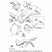 Схема узла: Крыло Yamaha XV535 Virago