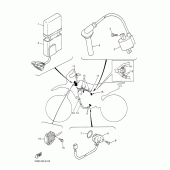 Схема вузла: Електроустаткування 1 Yamaha WR400F