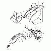 Схема узла: Крыло Yamaha TT600