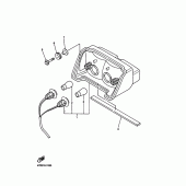 Схема вузла: Задний фонарь (Стоп-сигнал) Yamaha FZS600 FAZER
