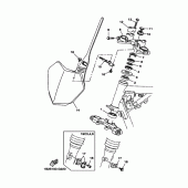 Схема вузла: Рульовий механізм Yamaha TTR125 TT-R125