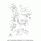 Схема вузла: Бічна кришка Yamaha XVS650 V-Star Custom
