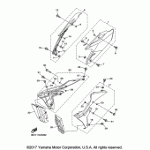 Схема вузла: Бічна кришка Yamaha YZ450F YZ450FX