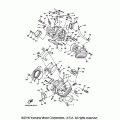 Схема вузла: Головка циліндра Yamaha XVS650 V-Star Custom