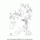 Схема узла: Крыло Yamaha XT250 XT250