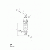 Схема вузла: Задня підвіска Yamaha FZ8 FZ8 (Naked)