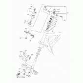 Схема вузла: Рульовий механізм Yamaha XVS650 V-Star Classic