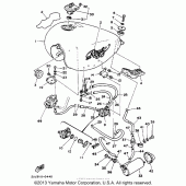Схема узла: Топливный бак (Calinia) Yamaha XV250 Route 66