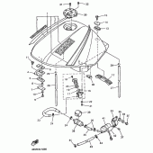 Схема узла: Топливный бак Yamaha XJ900 Diversion
