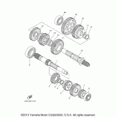 Схема вузла: Трансмісія Yamaha XVS650 V-Star Silverado