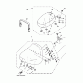 Схема вузла: Сиденье 2 (5KP3,6,A) Yamaha XVS400 Drag Star Classic