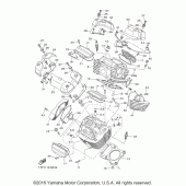 Схема вузла: Головка циліндра Yamaha XVS950 Bolt R-Spec
