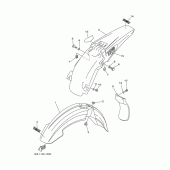 Схема узла: Крыло Yamaha YZ250 YZ250F