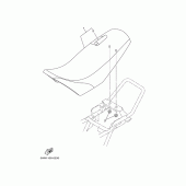Схема вузла: Сидіння Yamaha TTR90 TT-R90