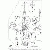 Схема узла: Карбюратор Yamaha XV1600 Road Star Silverado