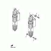 Схема вузла: Задня підвіска Yamaha XJR1300