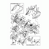 Схема вузла: Облицювальні елементи Yamaha MT09/MTN850 MT-09 Tracer