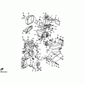 Схема вузла: Бічна кришка Yamaha XVS1100 Drag Star