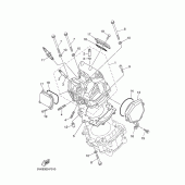 Схема вузла: Головка циліндра Yamaha XT660 XT660Z Tenere