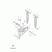 Схема вузла: Задний рычаг и Подвеска Yamaha YP250 X-MAX