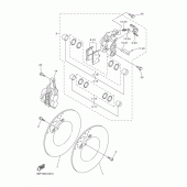 Схема вузла: Переднє гальмо Yamaha FZ8 FZ8 FAZER