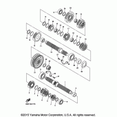 Схема вузла: Трансмісія Yamaha XVS1300 Stryker