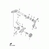 Схема вузла: Вал перемикання Yamaha WR450F