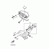 Схема узла: Задний фонарь (Стоп-сигнал) Yamaha YZF-R125