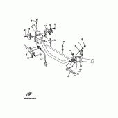 Схема узла: Пульт управления рулевой и Рычаг Yamaha DT125 DT125R