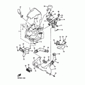 Схема вузла: Облицювальні елементи 1 Yamaha YZF-R6/YZF600 R6