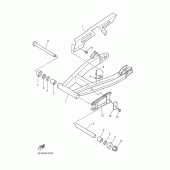 Схема узла: Rear arm. suspension Yamaha XJR1300