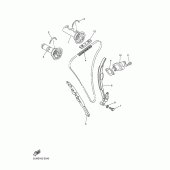 Схема узла: Распредвал и Цепь ГРМ Yamaha WR250 WR250F