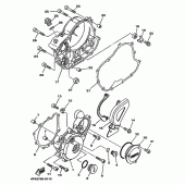 Схема вузла: Кришки картера 1 Yamaha TT250R TT-R