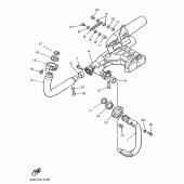Схема узла: Выхлопная система Yamaha XV750 Virago