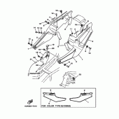 Схема вузла: Бічна кришка Yamaha TRX850