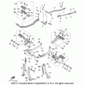 Схема узла: Подножки и Подставка Yamaha XV1100 Virago