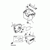 Схема узла: Боковая крышка Yamaha XV250 Virago